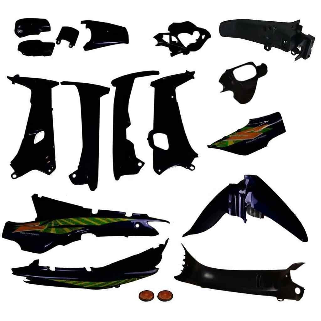 Cup Cub Çelik Kaporta Seti Siyah 16 Parça