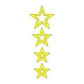 Cg Sarı Yıldızlı Çamurluk Üst Sticker