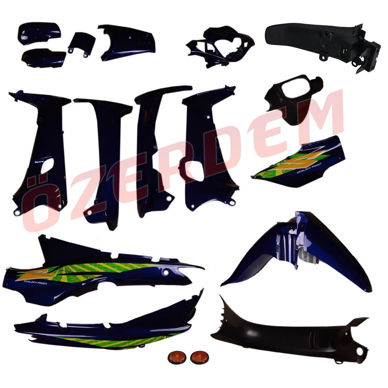 Cub Çelik Kaporta Seti Mavi 16 Parça