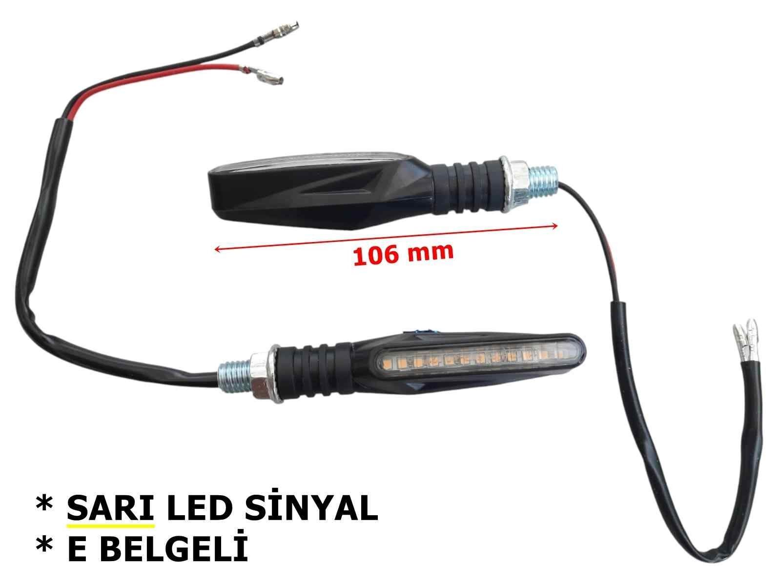 Sinyal Led İnce-Uzun 2 Li Set (Kl020)
