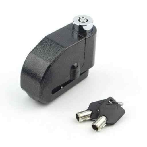 Disk Kilidi Alarm Sistemi Gömme Anahtarlı Siyah