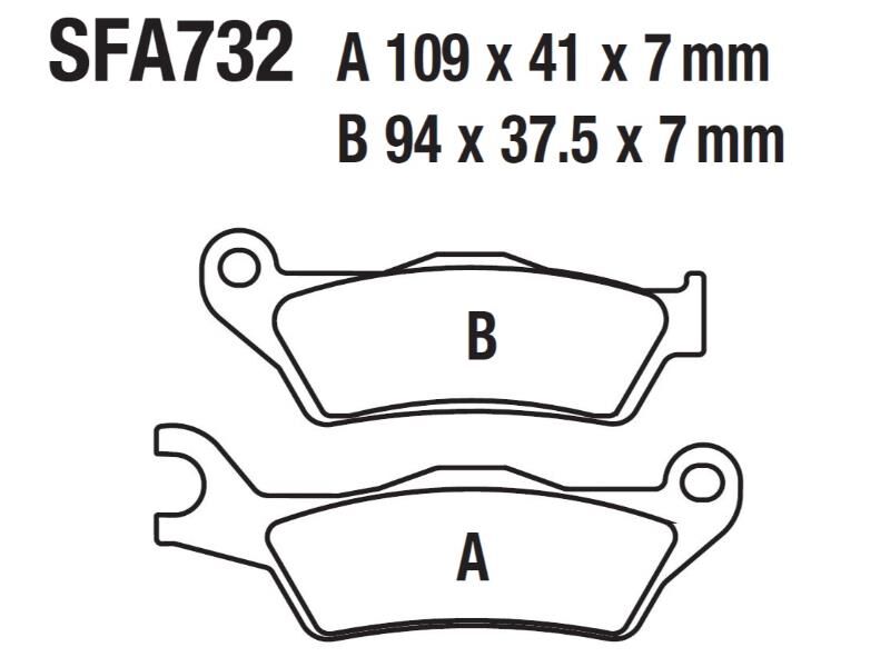 Hero Dash 125İ Ön Fren Disk Balatası Sfa732 (2022-23)