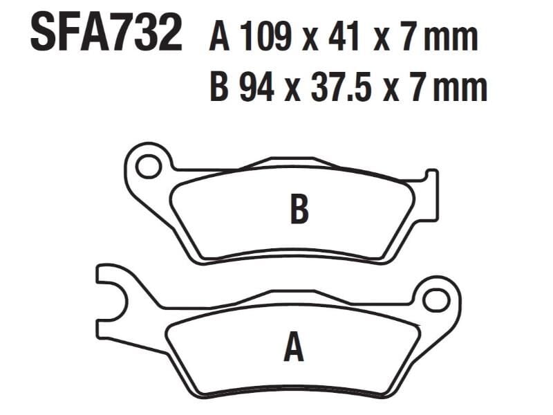 Hero Dash 125İ Ön Fren Disk Balatası Sfa732 (2022-23)