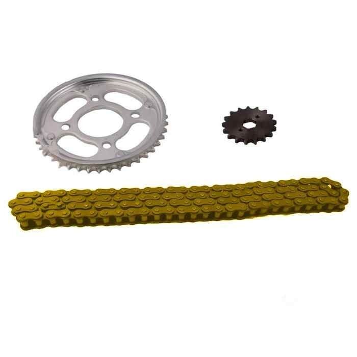 Honda Cbf 150 Ön-Arka Dişli Zincir Set Sfr O-Ringli Sarı 428H 15-43T