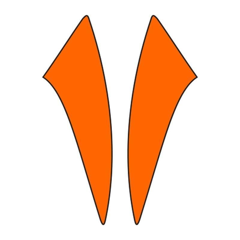 Cg Florasan Turuncu Çamurluk Yan Sticker