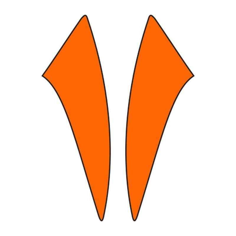 Cg Florasan Turuncu Çamurluk Yan Sticker