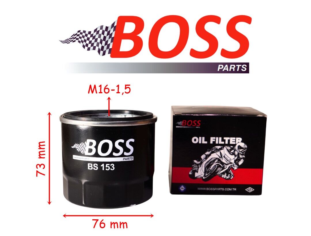 Ducatı Yağ Filtresi Boss Bs153 (Hf153) 76-73-M16-1,5 Ducati Diavel Monster Multistrada