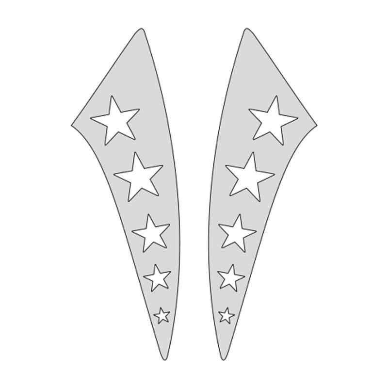 Cg Nikel Yıldızlı Çamurluk Yan Sticker