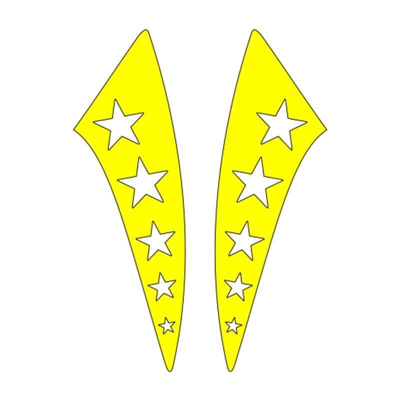 Cg Sarı Yıldızlı Çamurluk Yan Sticker