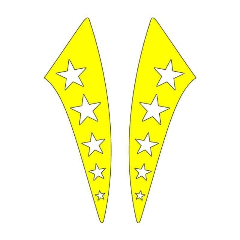 Cg Sarı Yıldızlı Çamurluk Yan Sticker