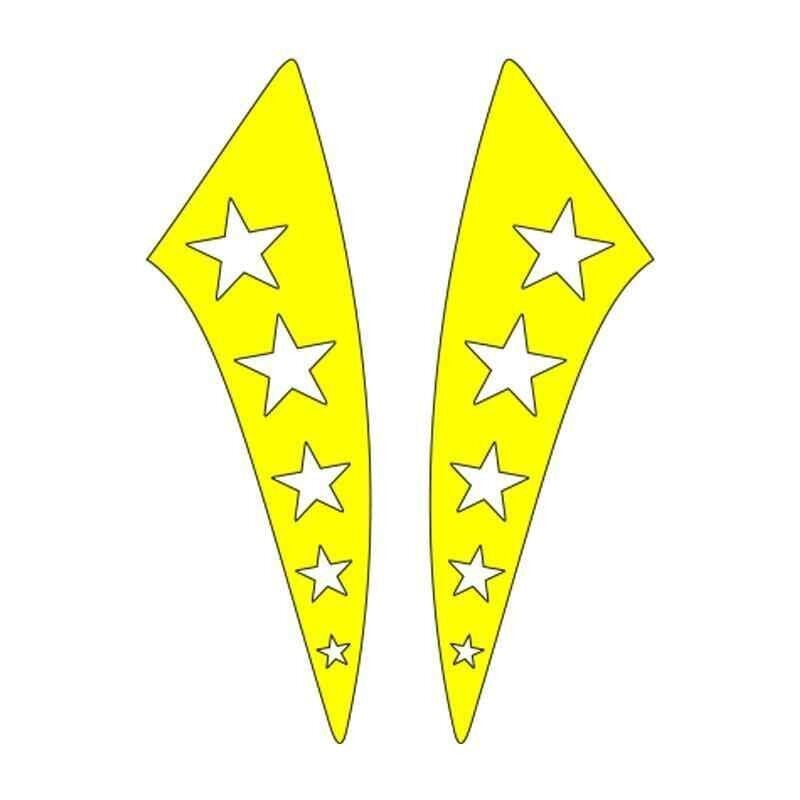 Cg Sarı Yıldızlı Çamurluk Yan Sticker