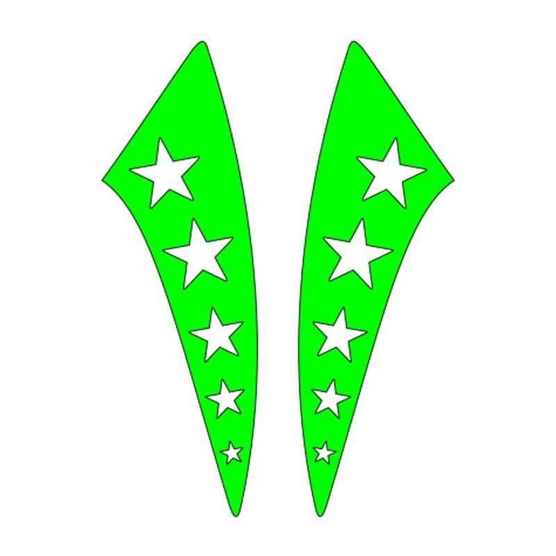 Cg F.Yeşil Yıldızlı Çamurluk Yan Sticker