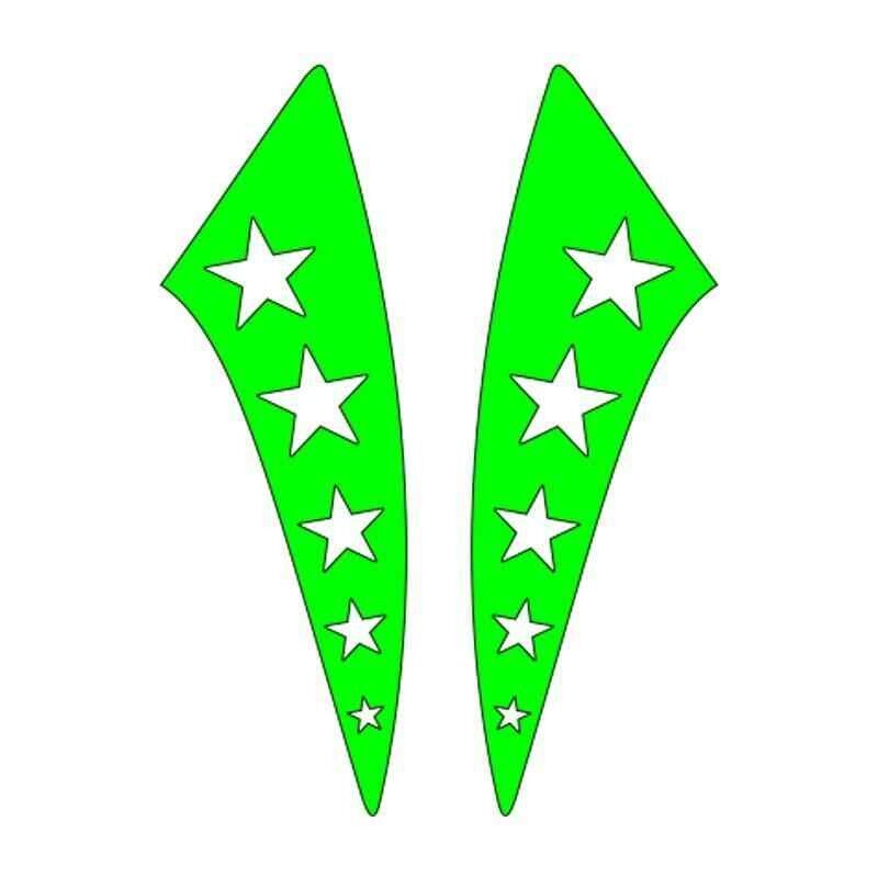 Cg F.Yeşil Yıldızlı Çamurluk Yan Sticker