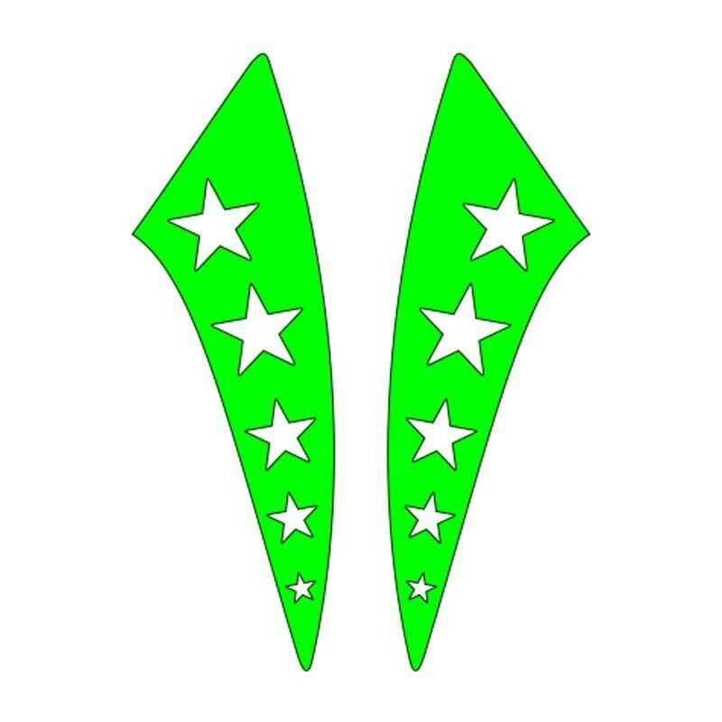 Cg F.Yeşil Yıldızlı Çamurluk Yan Sticker