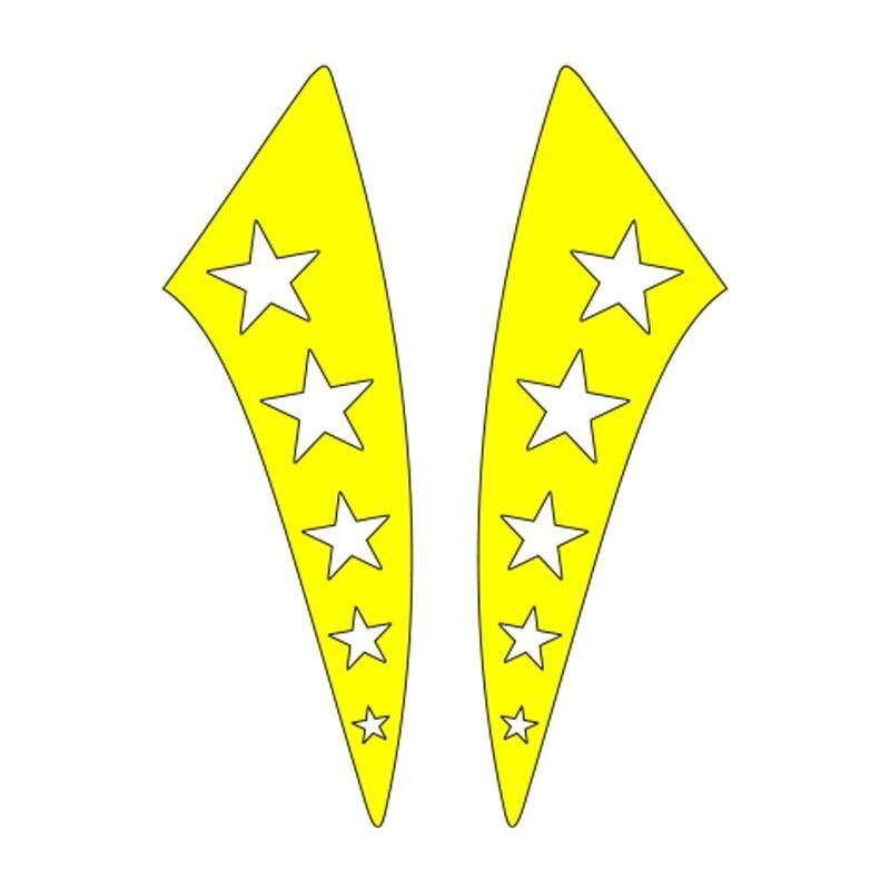 Cg F.Sarı Yıldızlı Çamurluk Yan Sticker