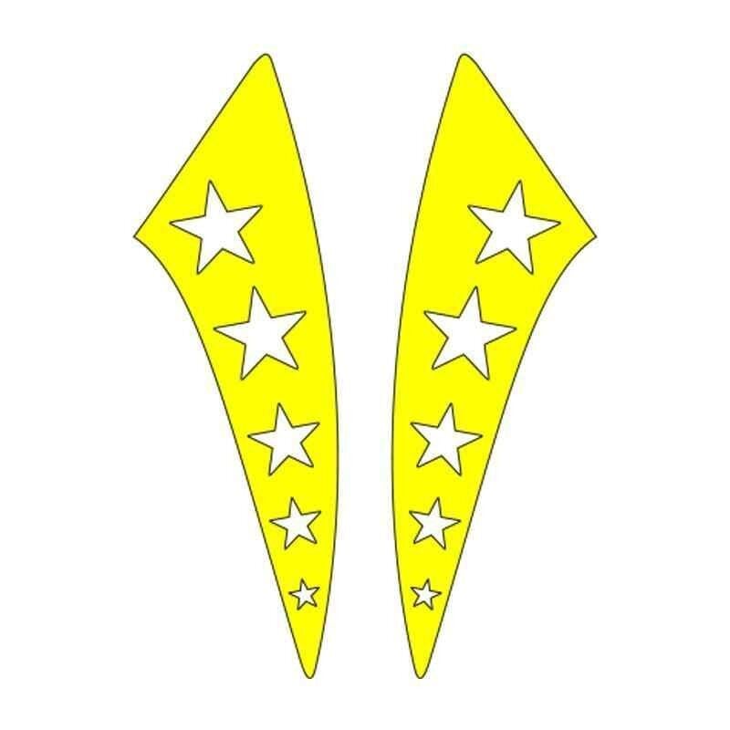 Cg F.Sarı Yıldızlı Çamurluk Yan Sticker