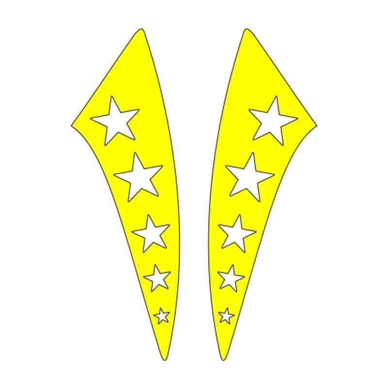 Cg F.Sarı Yıldızlı Çamurluk Yan Sticker