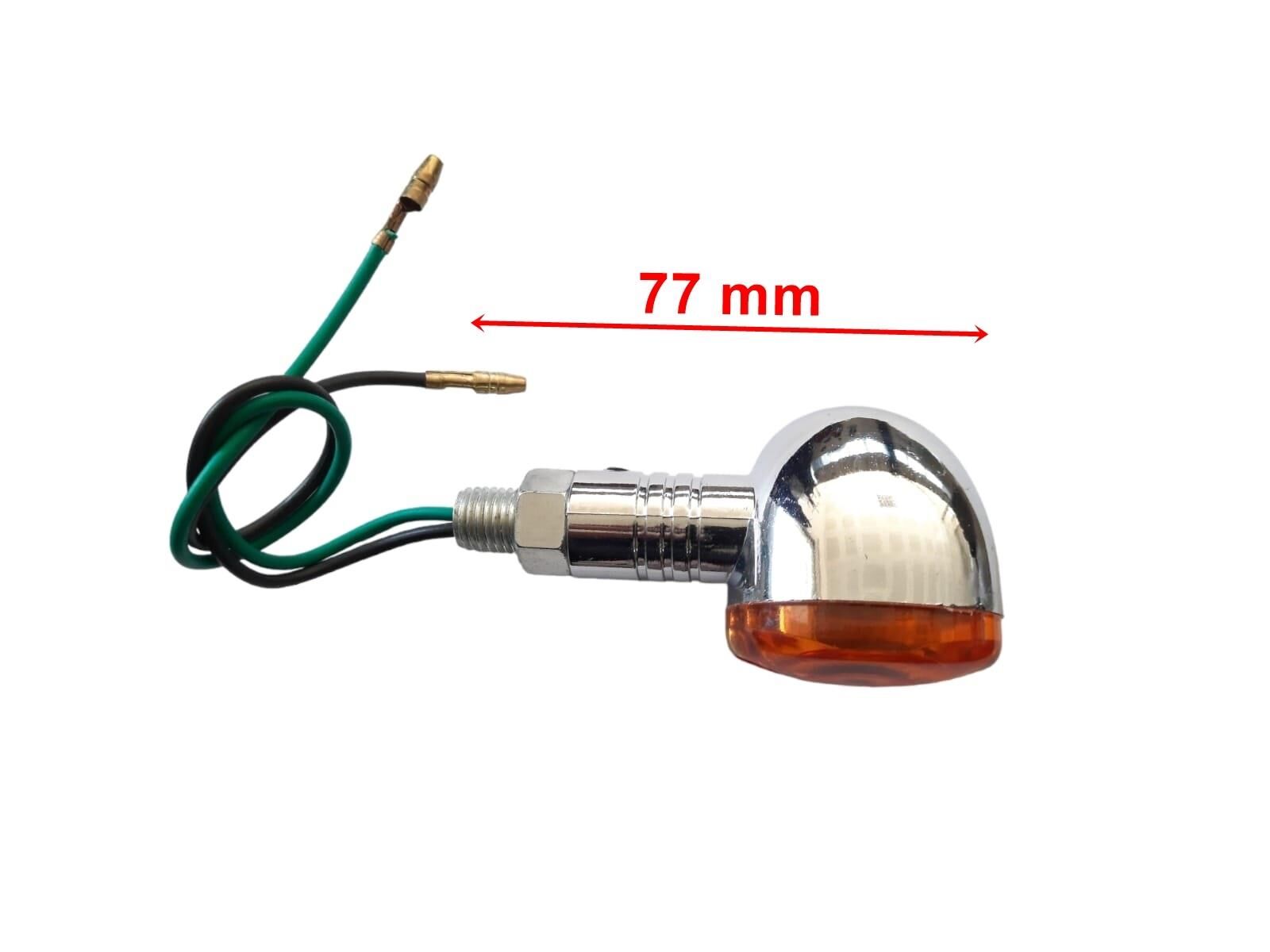 Sinyal Dekoratif Chopper Tipi Sarı Cam