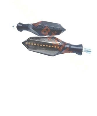 Sinyal 2 Fonks. [Sarı Kayan Led - Mavi Park] (2 Adet)