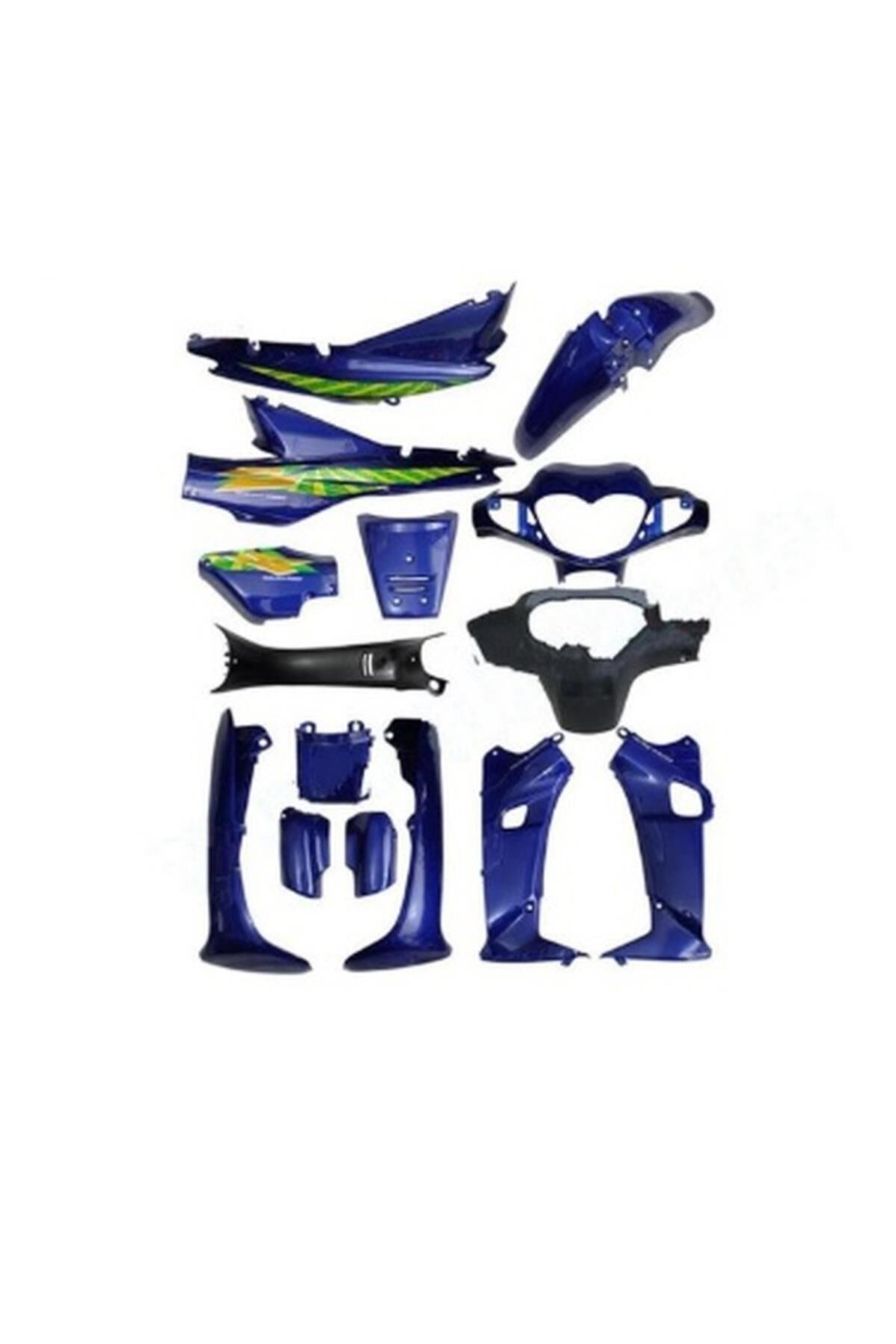 Çelik Kaporta Seti (Far+Stop Yok) Mavi Cub Stickerlı