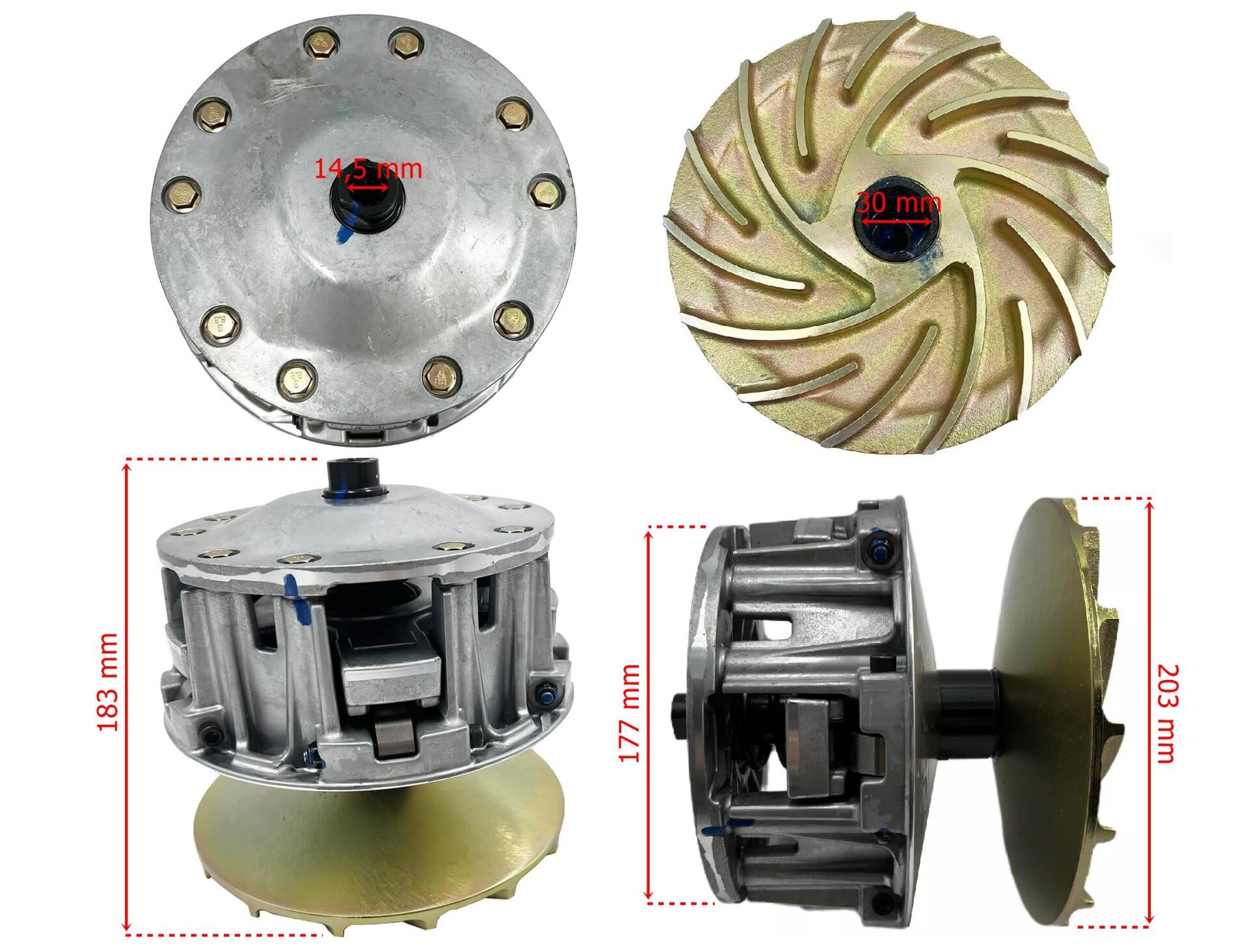 Atv Tgb 1000 Ön Varyatör Komple