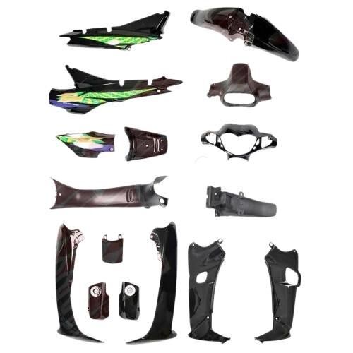 Çelik Kaporta Seti (Far+Stop Yok) Siyah Cub Stickerlı