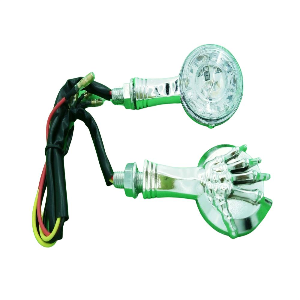Sinyal Led Yuvarlak Nikel İskelet El Desen 8558N
