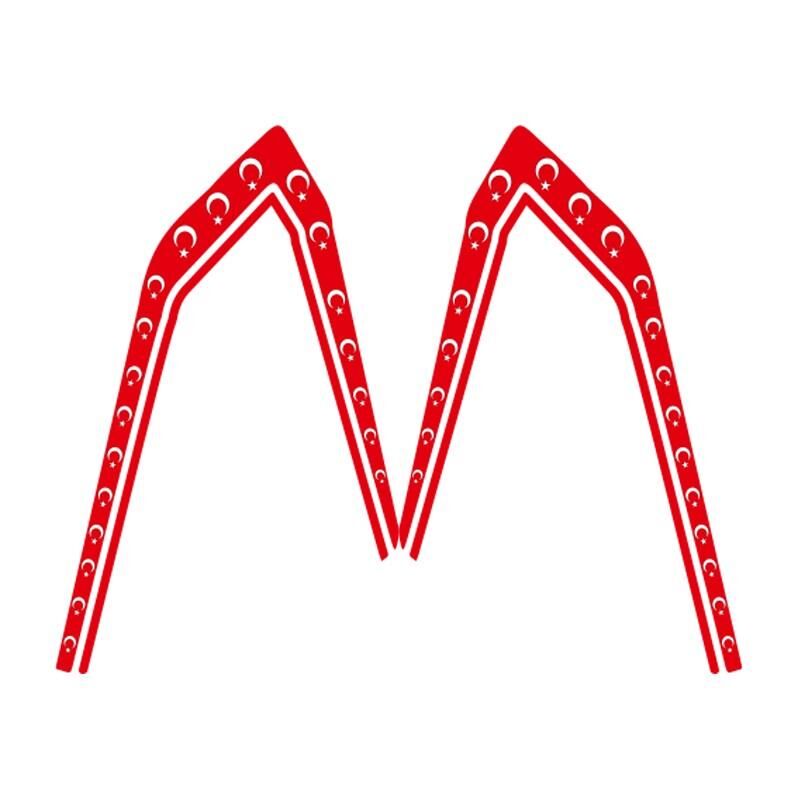 Cg Türk Bayrağı Damla Depo Şeridi