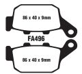 Mondial Arka Fren Disk Balatası (Cbs) Fa496 A Kalite 125 Drift L - Vultre 125 İ Kd 125 F