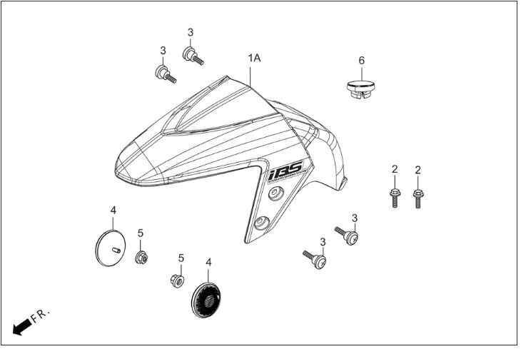Hero Dash 125 (Dsh125E5) On Camurluk Reflektor Braket Civatasi 6 Mm Orj ResimNo:2