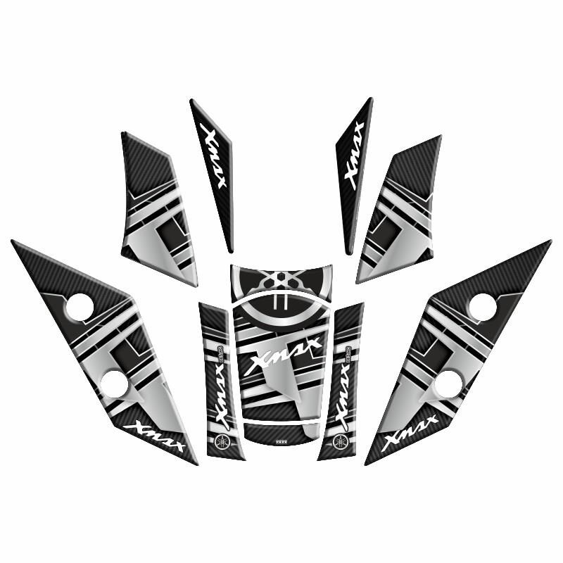 Yamaha Xmax 2018 - 2022 Uyumlu Tank Pad Set 007