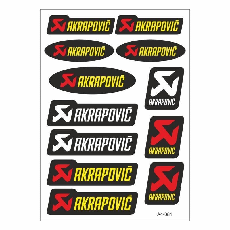 A4 Sticker 081 Tek Paket Çoklu