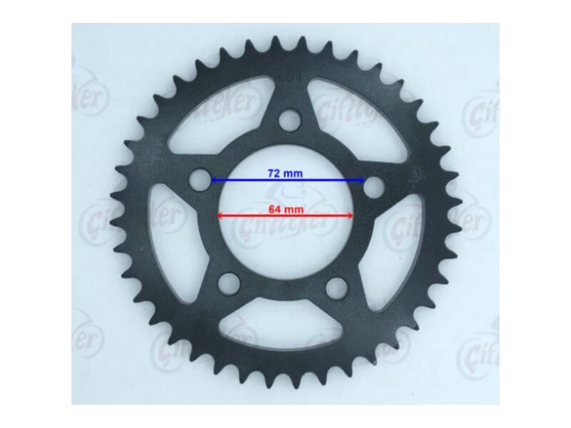 Mondial Arka Dişli 40 Drift L/Kd 125 F/Kiden 125 F/Vulture İ Yerli