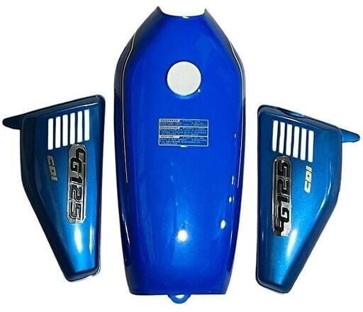 Kesik/Düşük/Drag Benzin Deposu+Yan Kapak Mavi Cg/Kuba