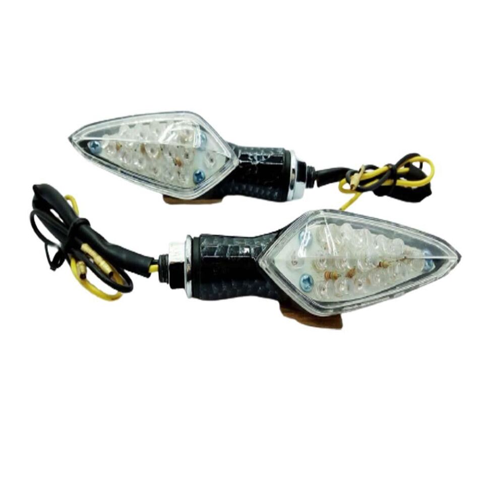 Sinyal Ledli Zamak Karbon 8552 Sarı Işık