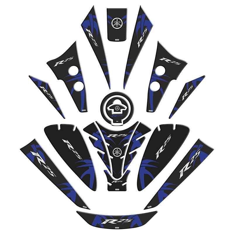 Yamaha R25 2019 - 2024 Uyumlu Tank Pad Set 005