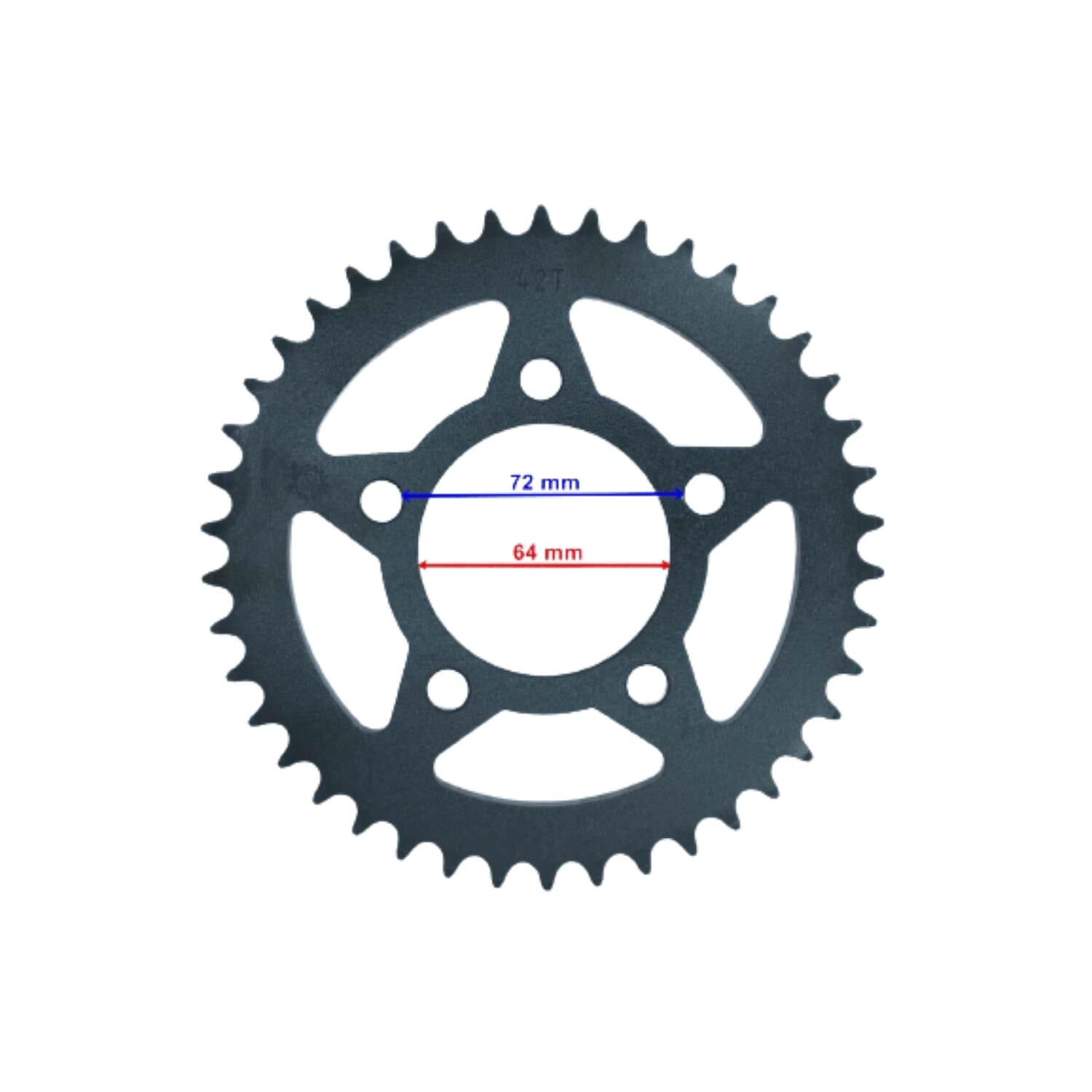 Mh Drift 125 L Arka Dişli Std 428-42T İç 64 Mm 5 Delikli Öm
