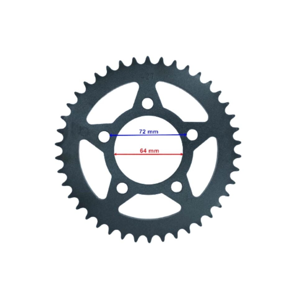Mh Drift 125 L Arka Dişli Std 428-42T İç 64 Mm 5 Delikli Öm