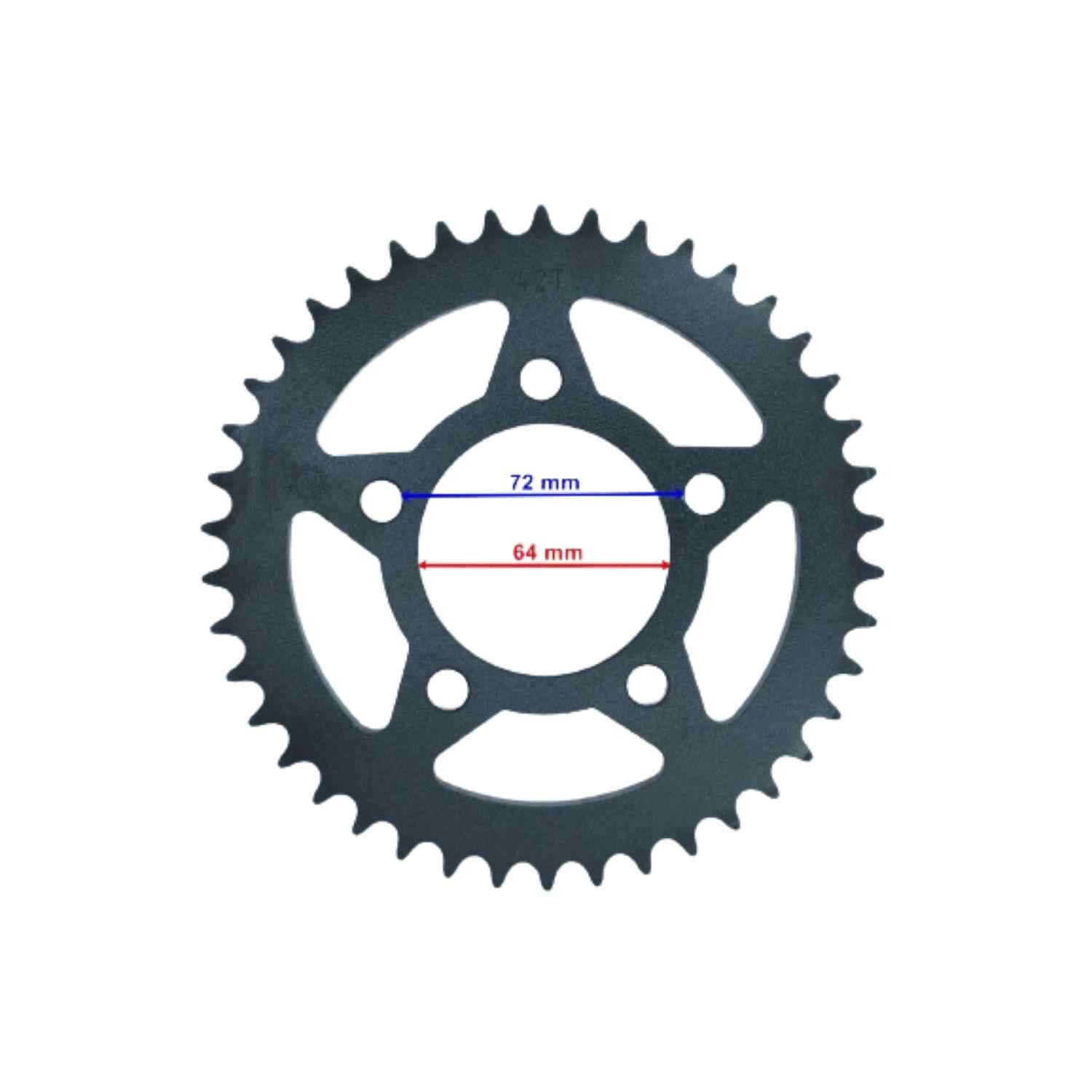 Mh Drift 125 L Arka Dişli Std 428-42T İç 64 Mm 5 Delikli Öm