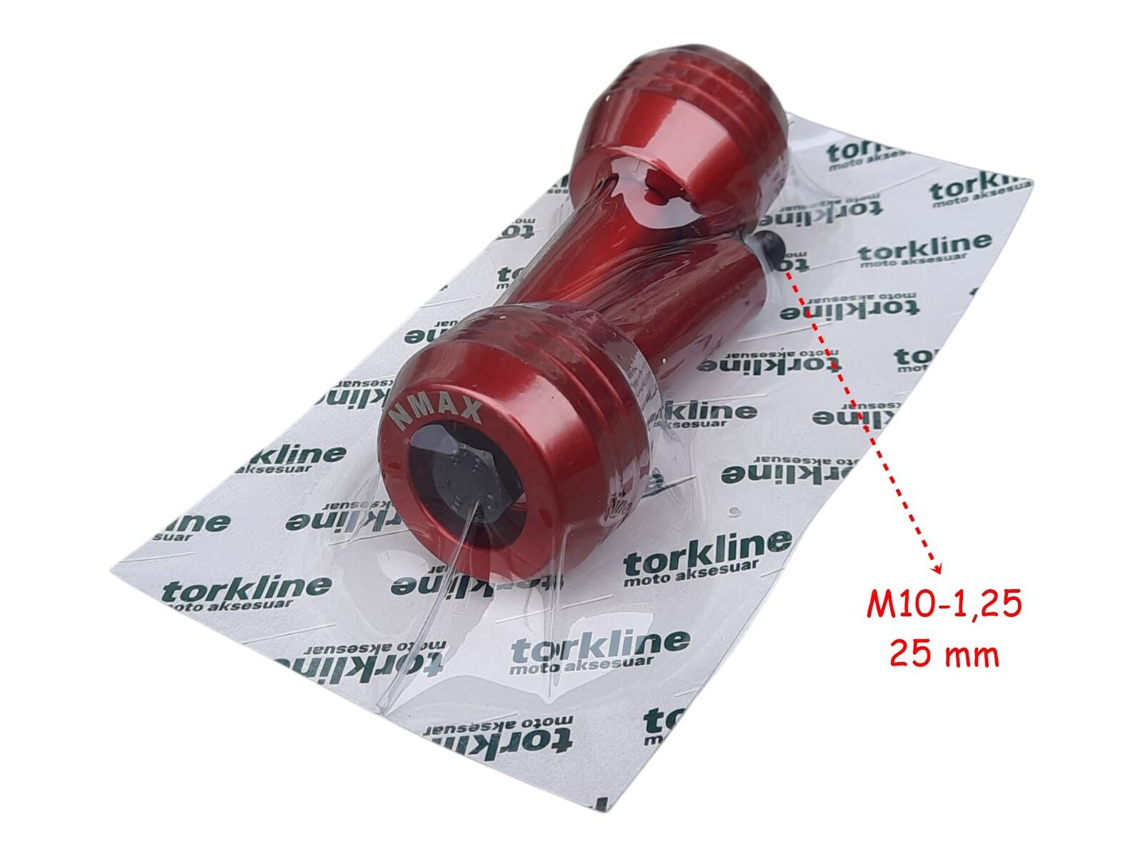 Yamaha Nmax Egzoz Koruma Takozu Alüminyum Kırmızı 2 Li