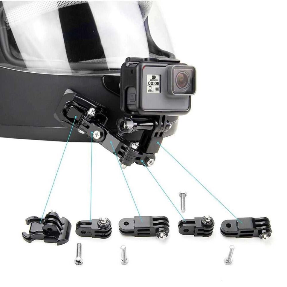 Knmaster Tüm Aksiyon Kameralara Uyumlu Ayarlanabilir J Hook Uzun Model