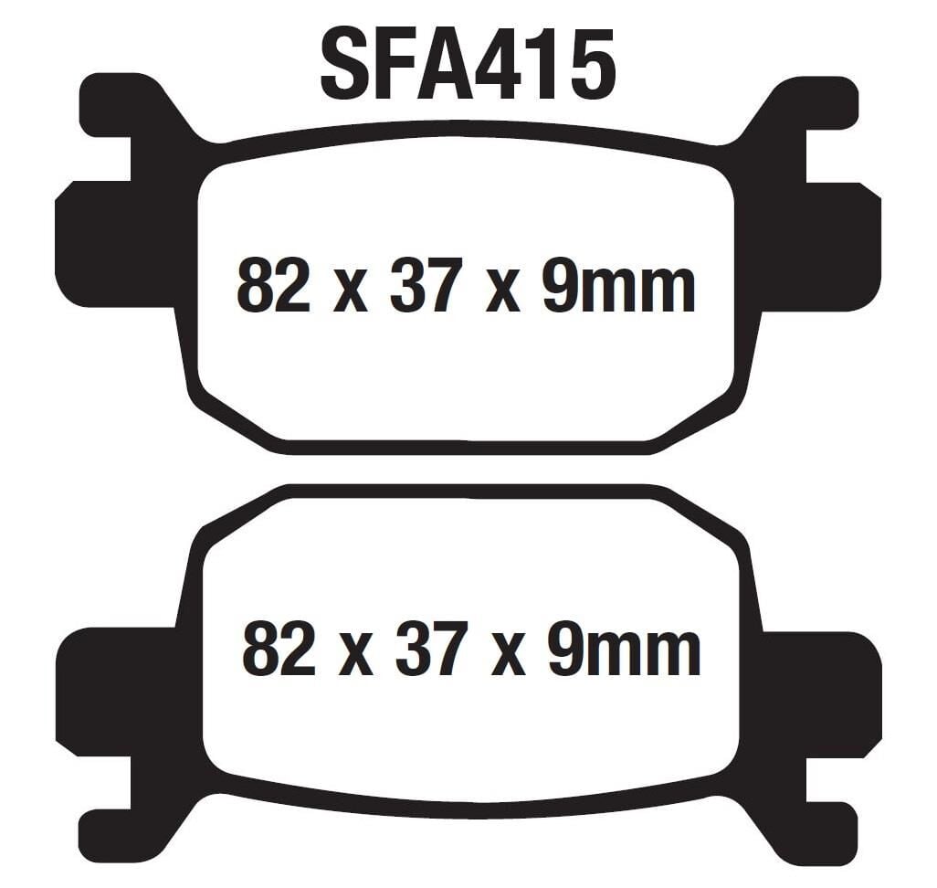 Mondial Nevada Arka Fren Disk Balatası Sfa415