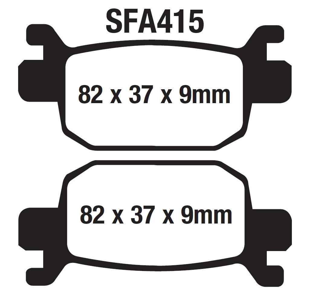 Mondial Nevada Arka Fren Disk Balatası Sfa415