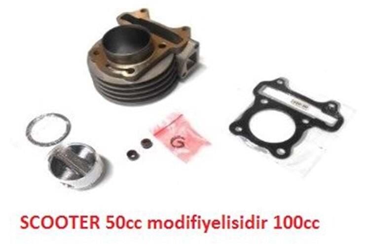 Scooter Silindir Komple 50.00Mm-13P-52.5Boy 100
