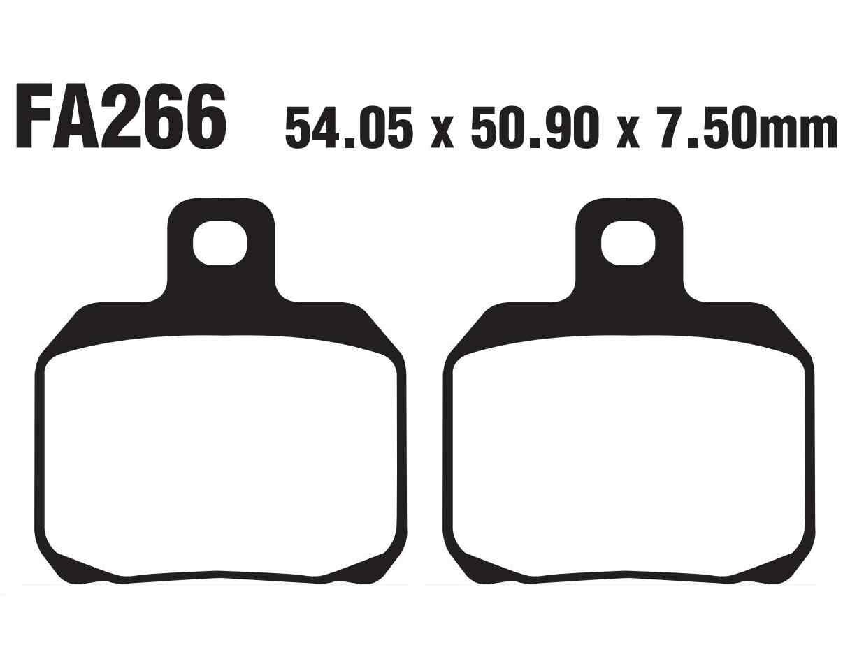 E-Bis Volta Ön Fren Disk Balatası Fa266 A Kalite