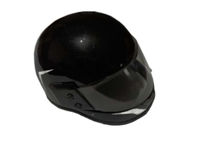 Kask Çeneli Siyah