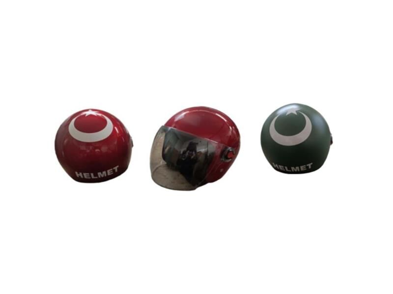 Kask Çenesiz Kırmızı