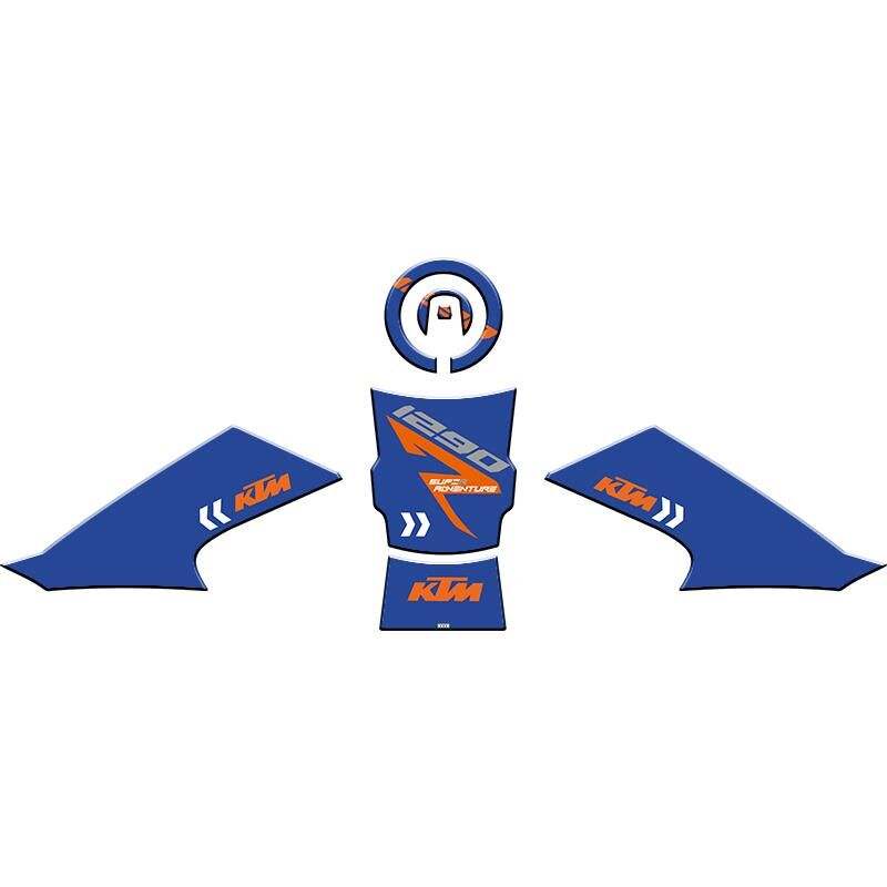 Skm Ktm 1290 Super Adventure 2021 - 2022 Uyumlu Tank Pad Set 003