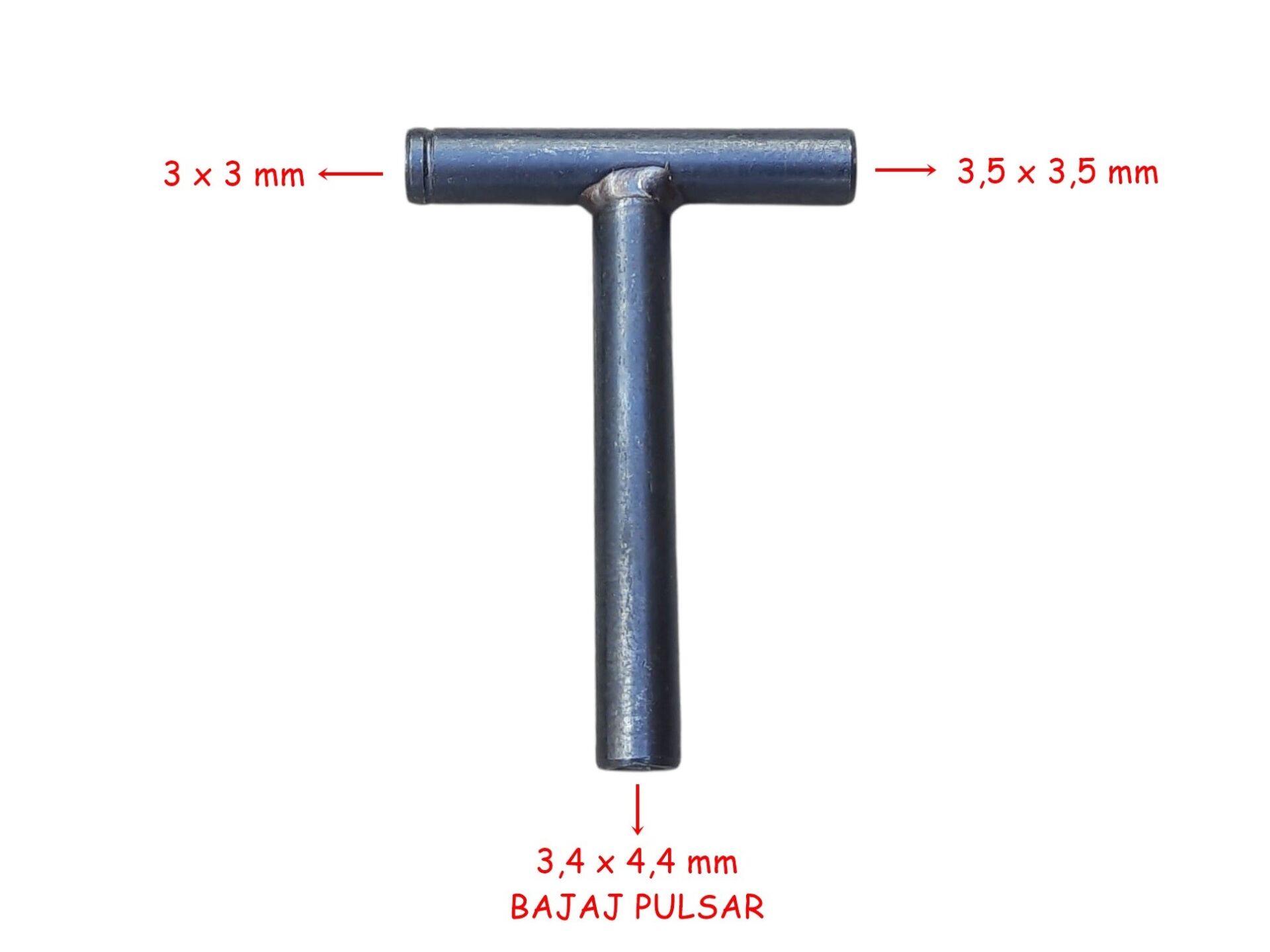 Sibop Ayar Anahtarı T Şeklinde 3-3,5-4,4 Mm Tm Pulsar Cub Scooter