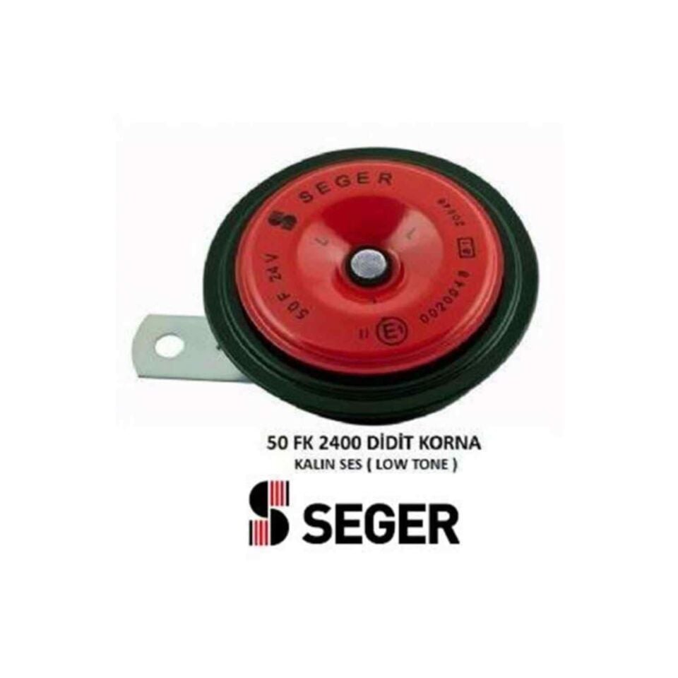 12 Volt Seger Korna Kalın Kırmızı